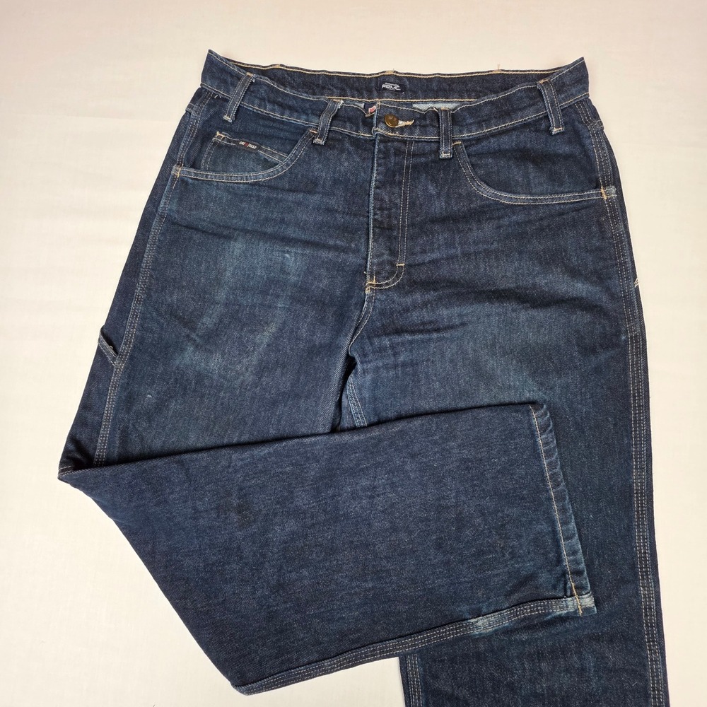 Tyndale FRMC F290T Flame Resistant Workwear Jeans Mens 34x30 Dark Wash Denim